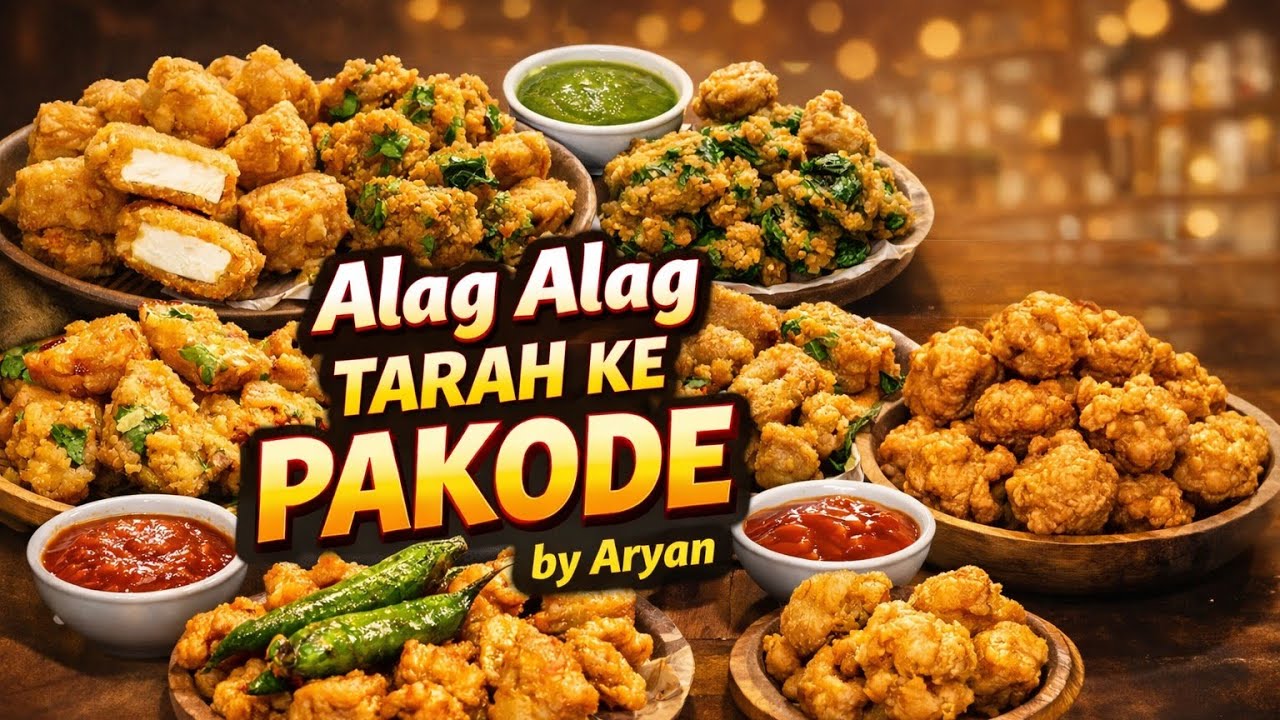 aaj hum bana rahe hai alag alag Tarah ke pakode