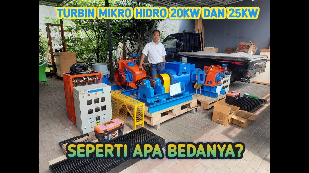 TURBIN MIKRO HIDRO KOMPLIT KAPASITAS 20 kW DAN 25 kW