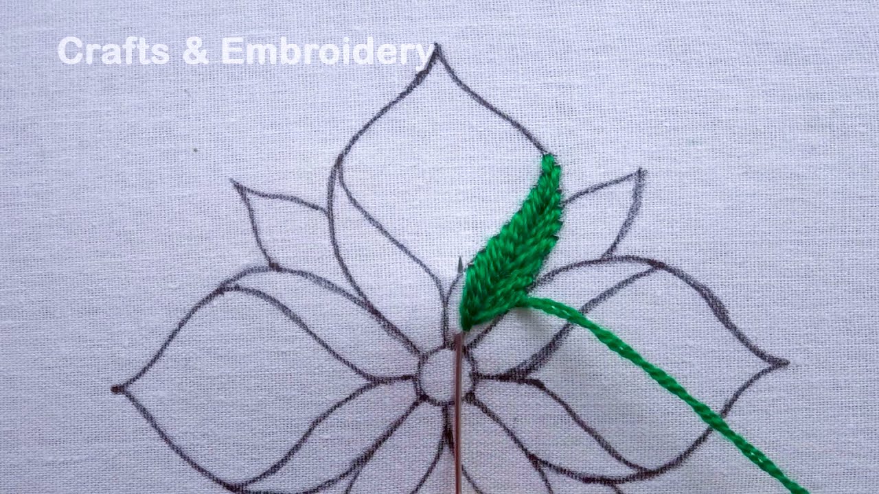 Very Unique Flower Embroidery Tutorial, Colorful Flower Embroidery Design, Easy Sewing Tips & Trick