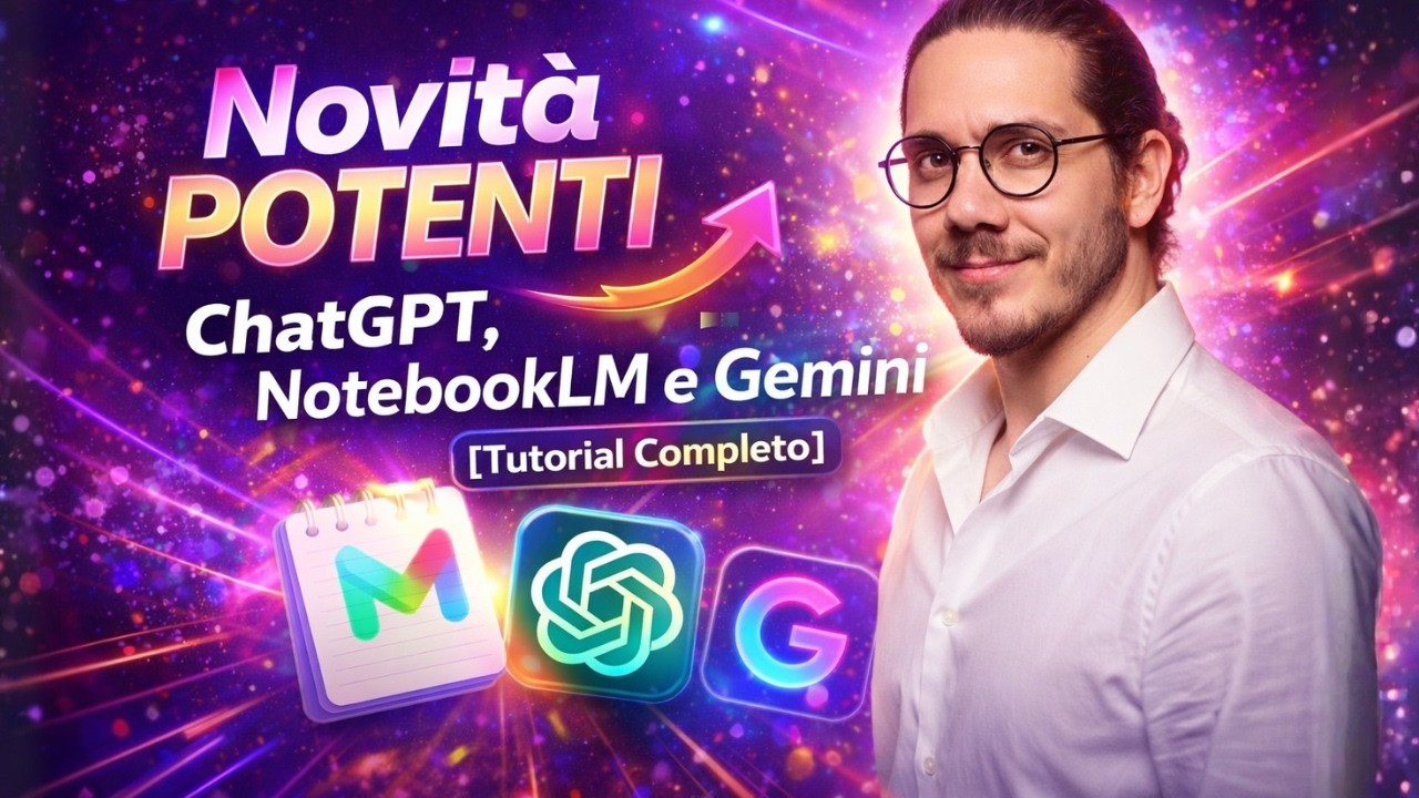 ChatGPT, NotebookLM e Gemini: Novità POTENTI che pochi usano [Tutorial Completo]