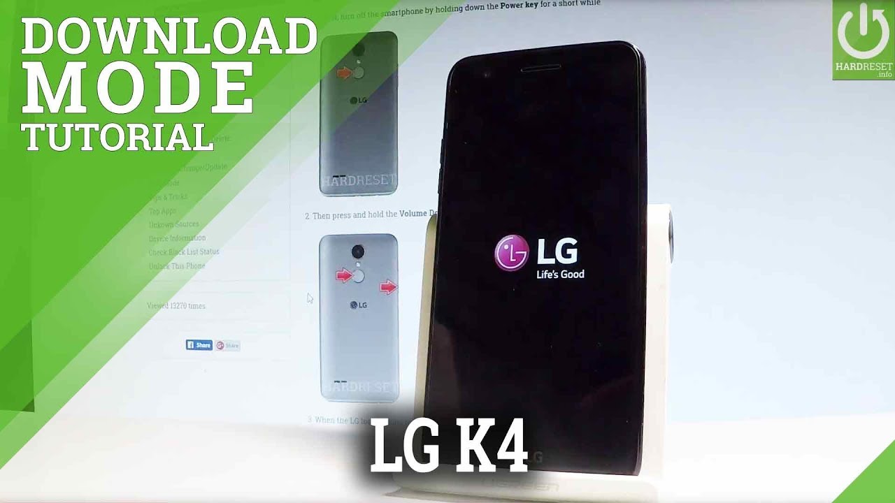 LG K4 (2017) DOWNLOAD MODE Tutorial / LG Download Mode