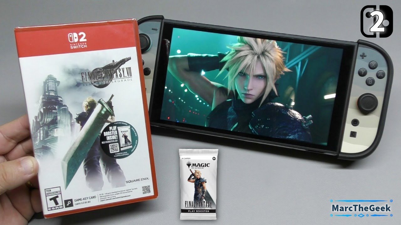 Распаковка и геймплей Final Fantasy VII Remake Intergrade на Nintendo Switch 2