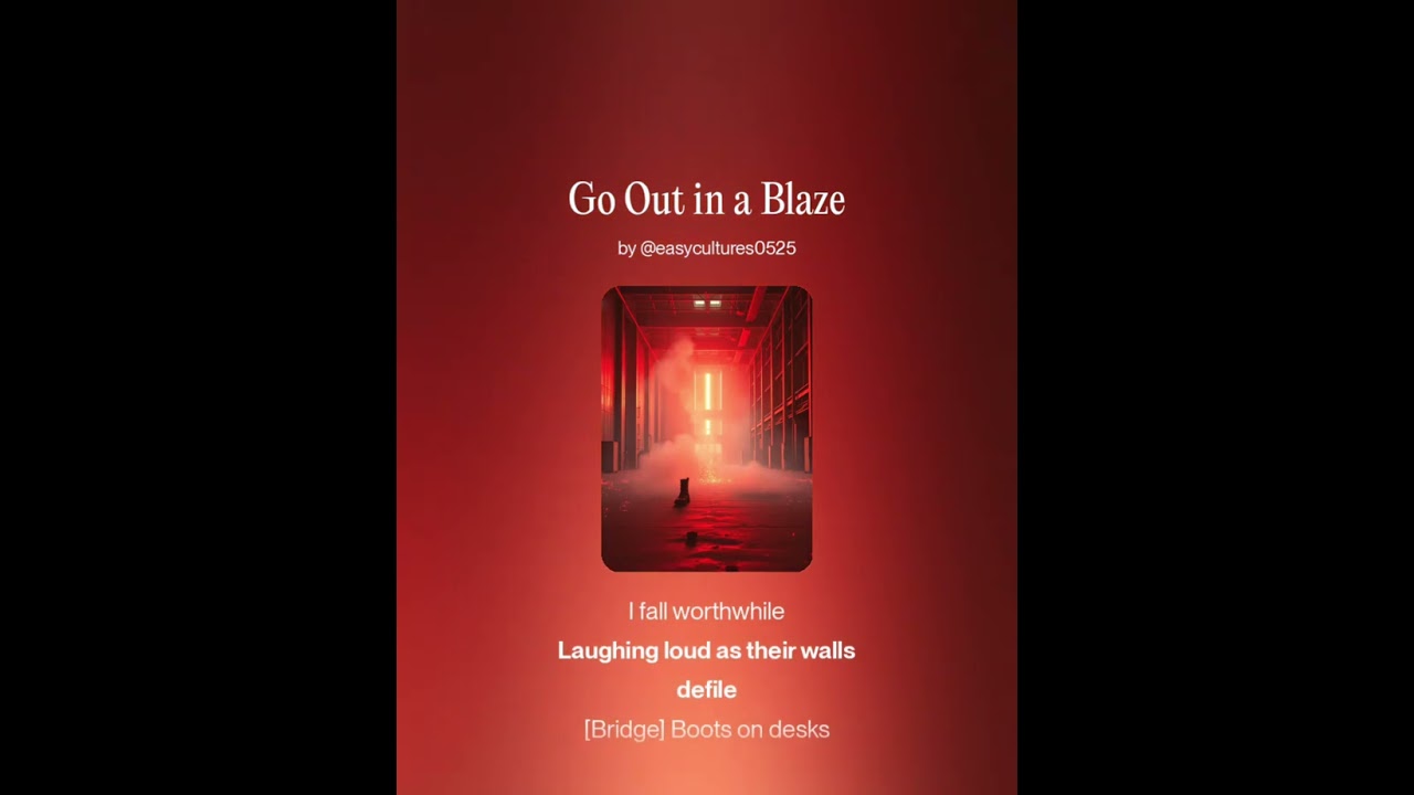 Go Out in a Blaze (song)