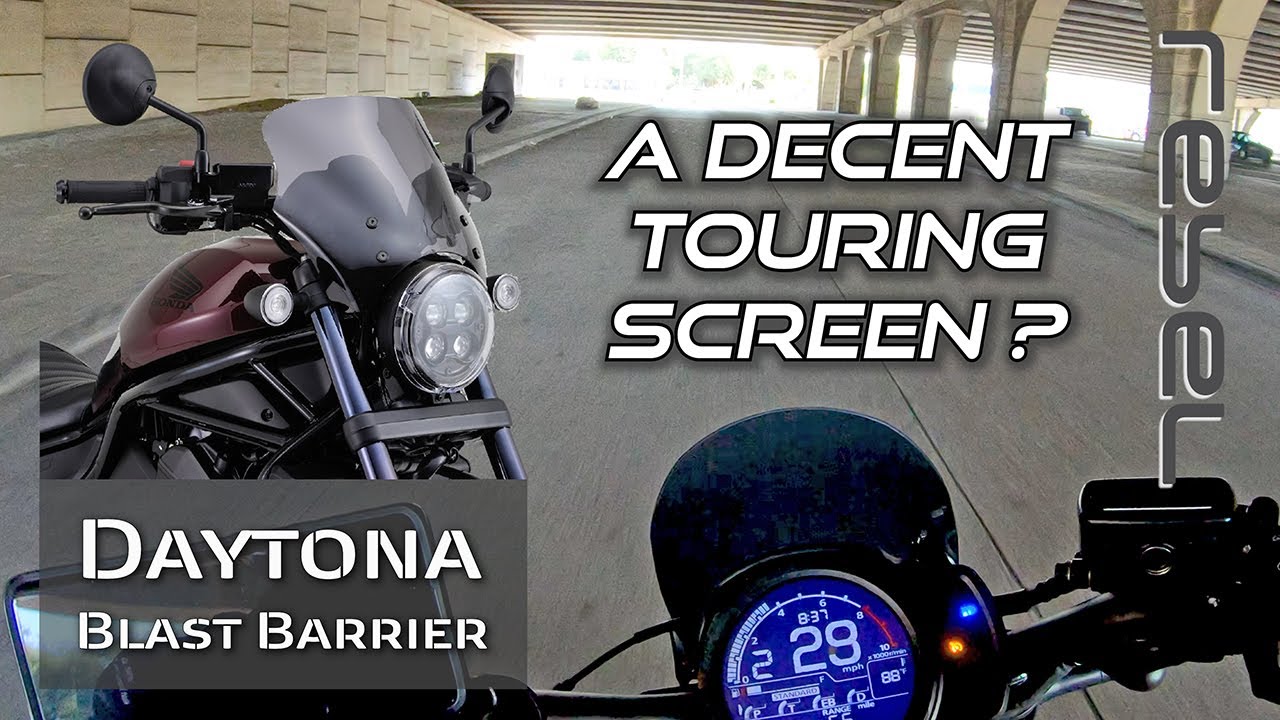 VLOG: 2021 Rebel 1100 Commute // Daytona Blast Barrier windscreen