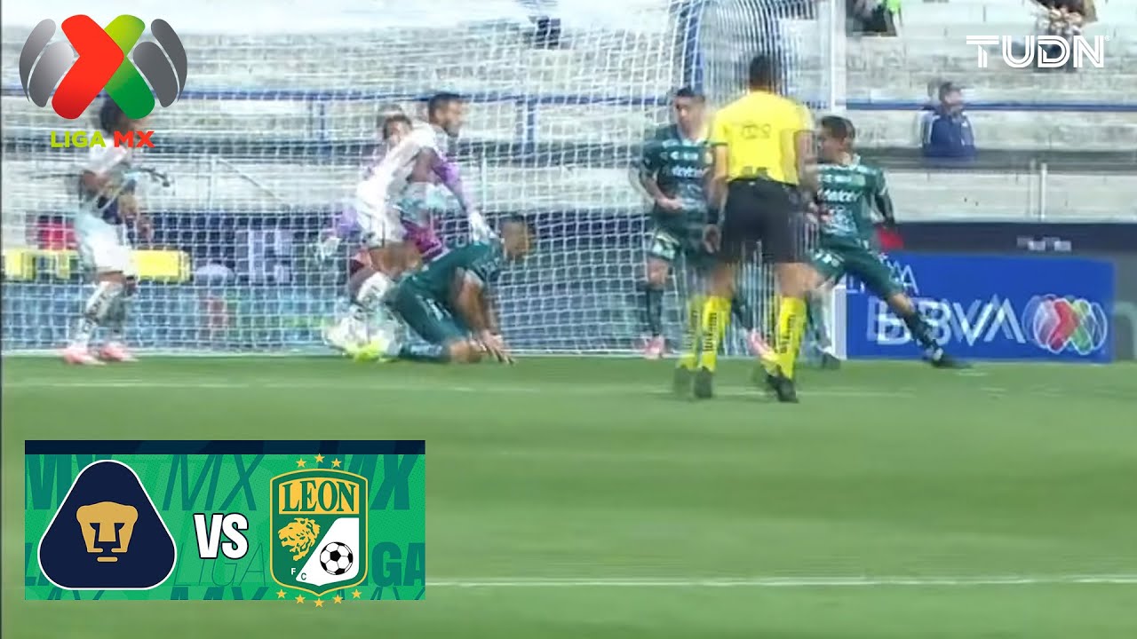 ¡QUÍTATE! Nathan evita gol de pumas | Pumas vs León | Liga MX - Jornada 3 Clausura 2026 | TUDN