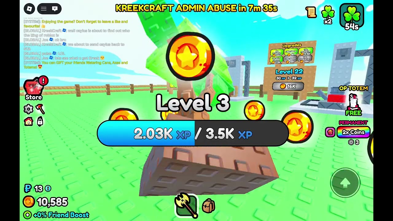 Chop Your Tree KreekCraft Admin Abuse