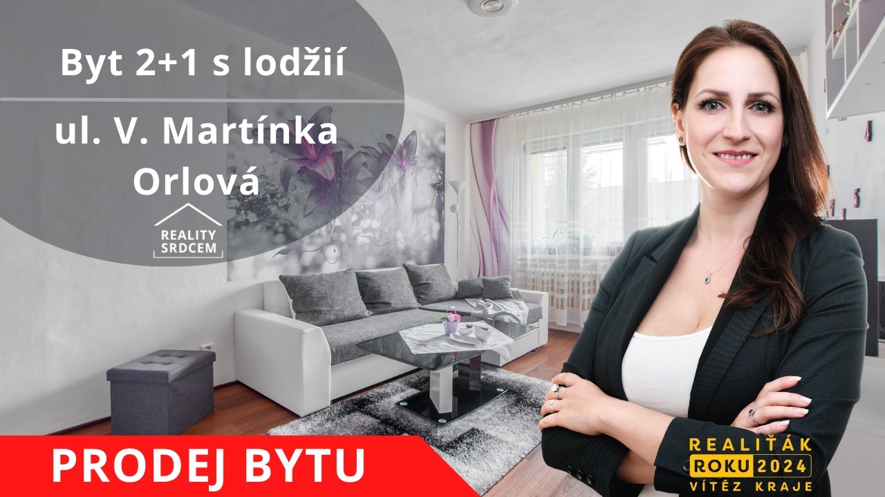Prodej družs. bytu o velikosti 2+1+lodžie/57 m2 na ul. Vojtěcha Martínka, Orlová