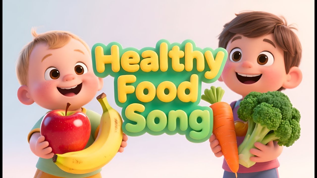 Healthy Food Song for Kids  | Eat Fruits & Vegetables Rhyme