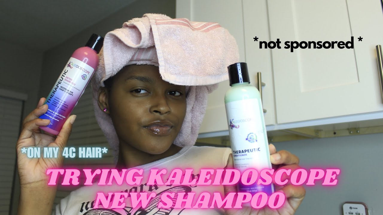 Reviewing Kaleidoscope NEW Detox Shampoo & Conditioner 🫧💆🏽‍♀️*  4C Hair *