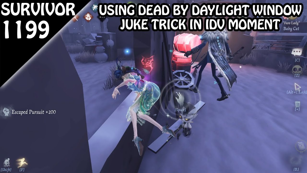 Using DBD window trick in IDV rank match - Survivor Rank #1199 (Identity v)