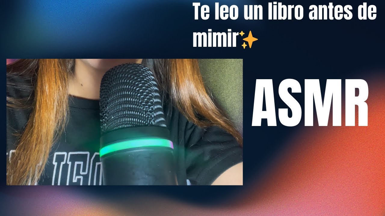 (ASMR) leyendote un libro  📖