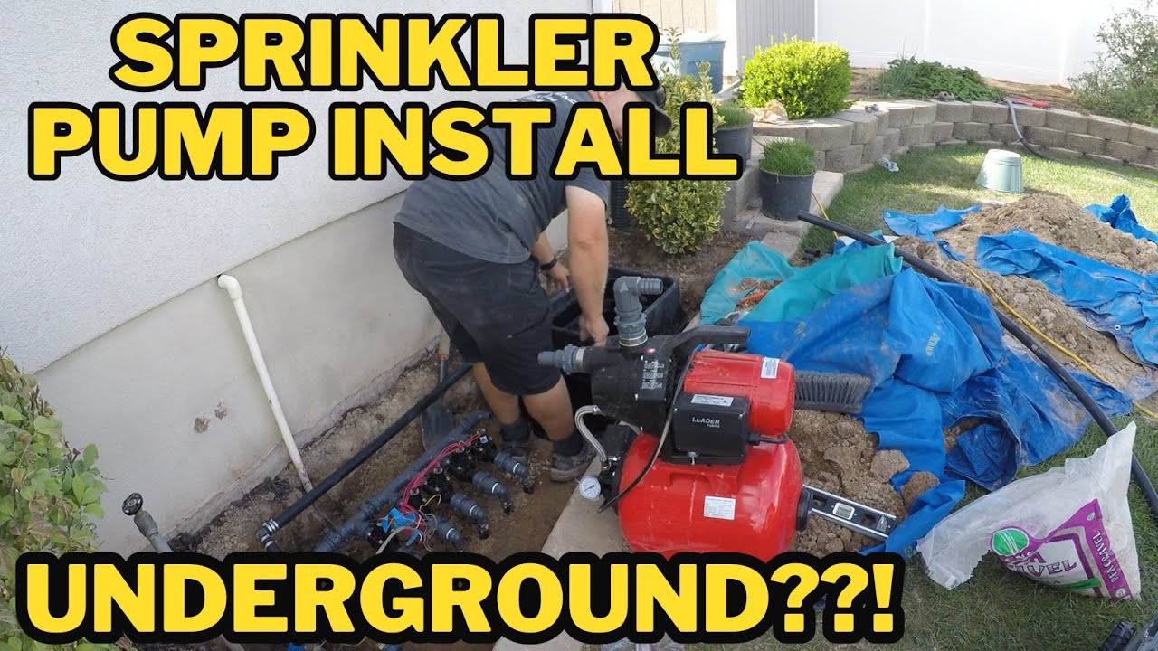 Sprinkler Pump Installation and I put it Underground