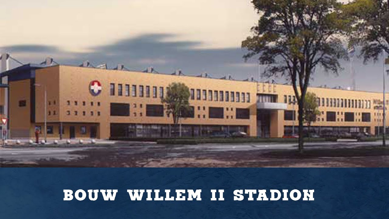 De bouw van het Willem II stadion
