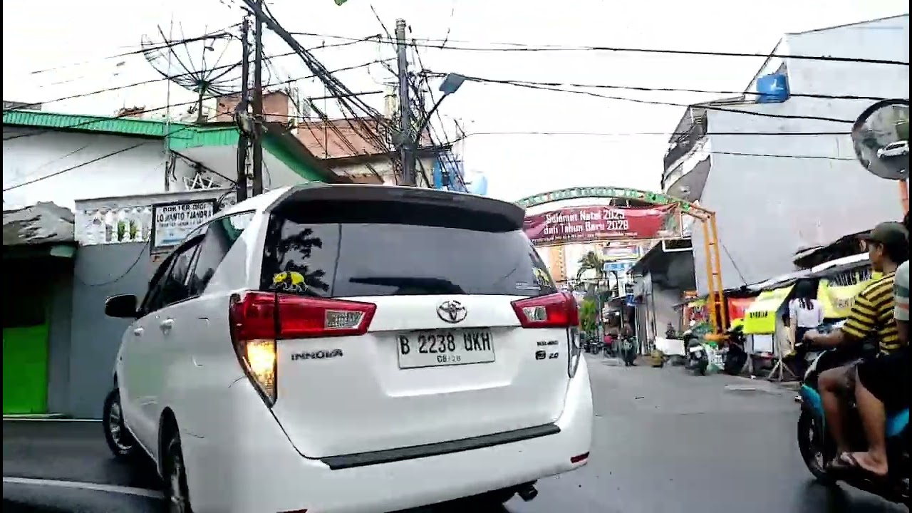 Sepedahan sore turun hujan brica AE3X 2025 