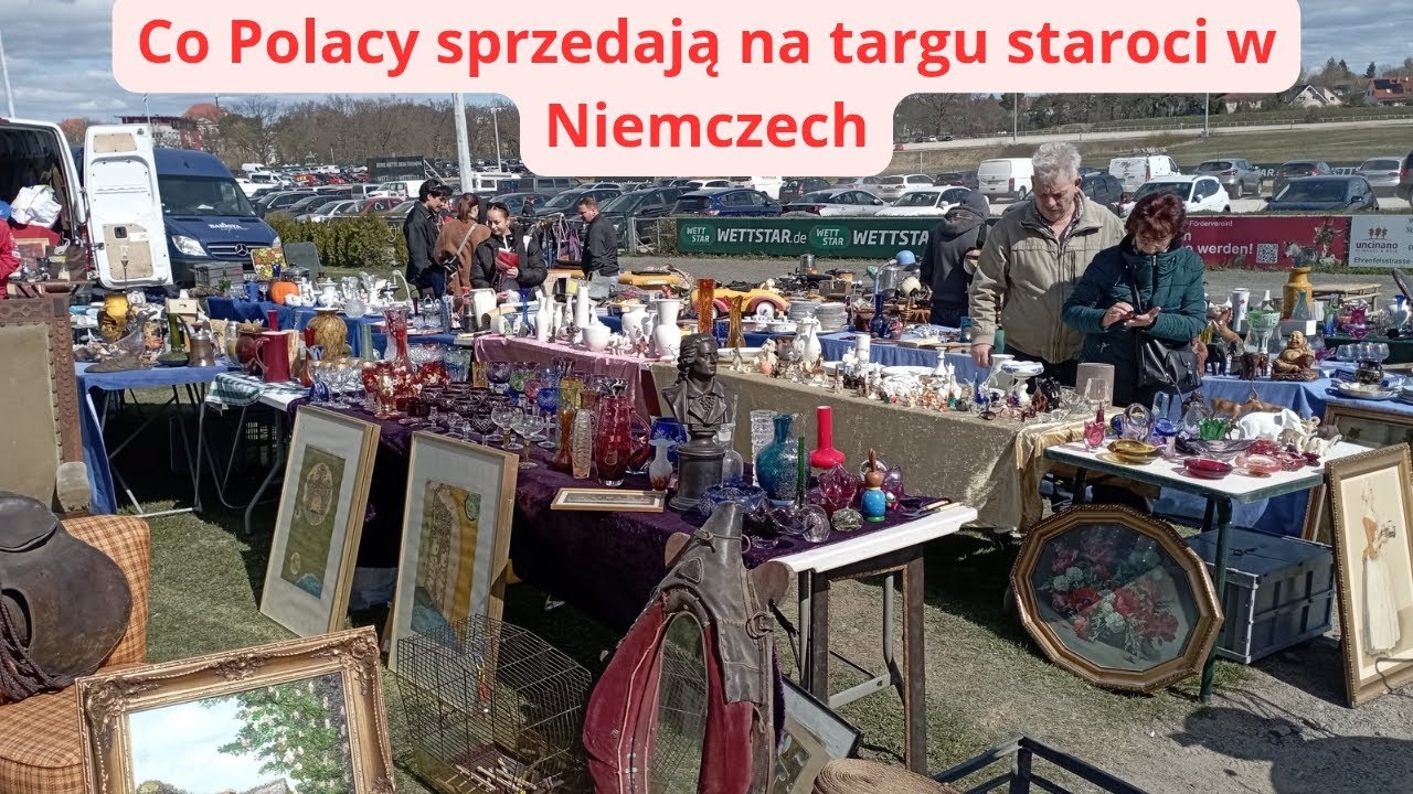 PCHLI TARG W NIEMCZECH ☺️ zobacz co Polacy sprzedają 😉#pchlitarg #vintage #antyki #flohmark #retro