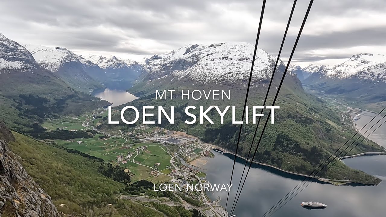 Loen Skylift to Mount Hoven Olden Norway Exploring the Snow and lunch at the Hoven Restaurant