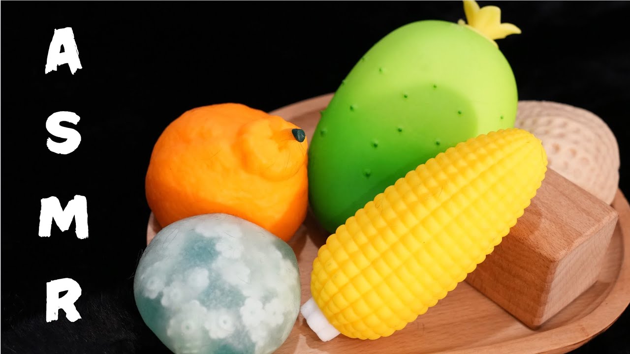 ASMR | 12 Squishy Triggers Collection & Squeezing Brain Massage for Deep Sleep (No Talking)