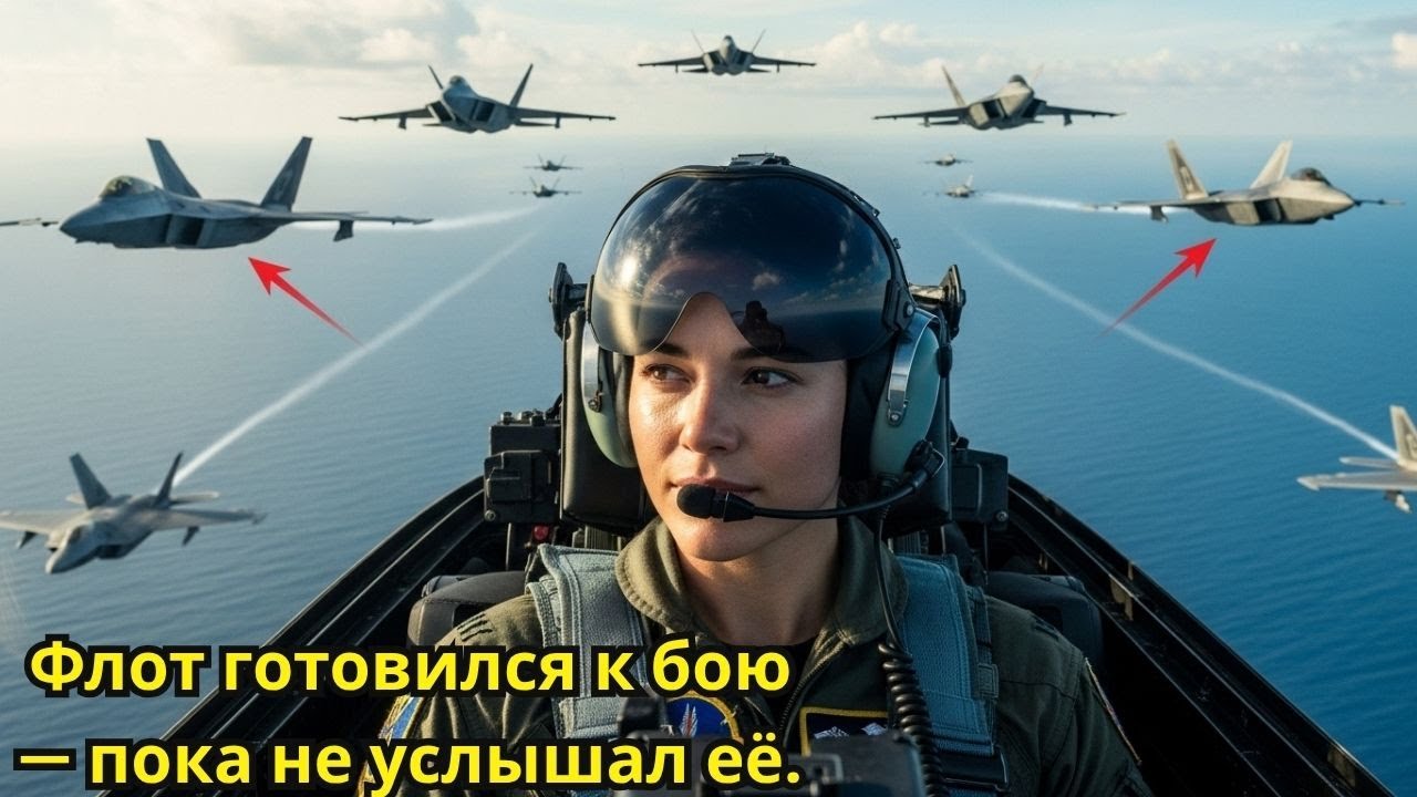 F 22 перехватили её над авианосцем — но замерли, услышав, кто говорит по радио
