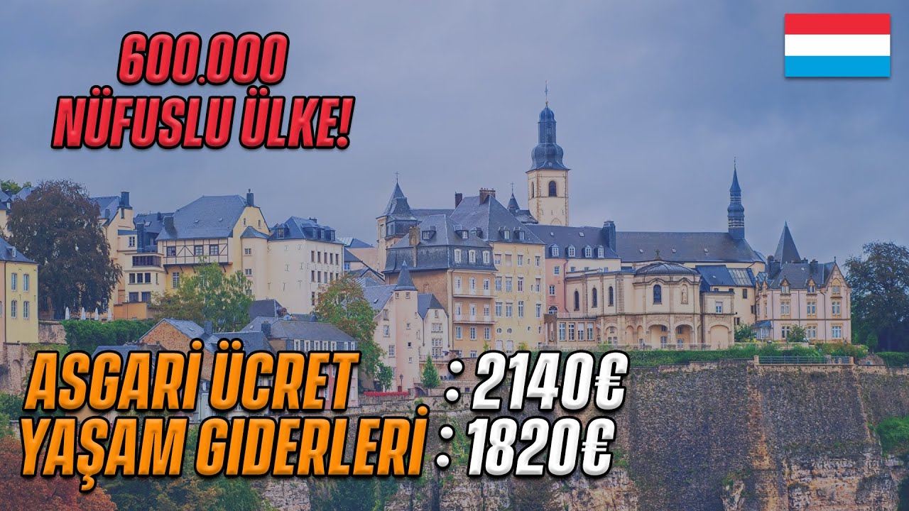 Lüksemburg'da Asgari Ücret ve Yaşam Maliyeti | Ev Kiraları,Market Fiyatları (Sitelerden Bakılmıştır)