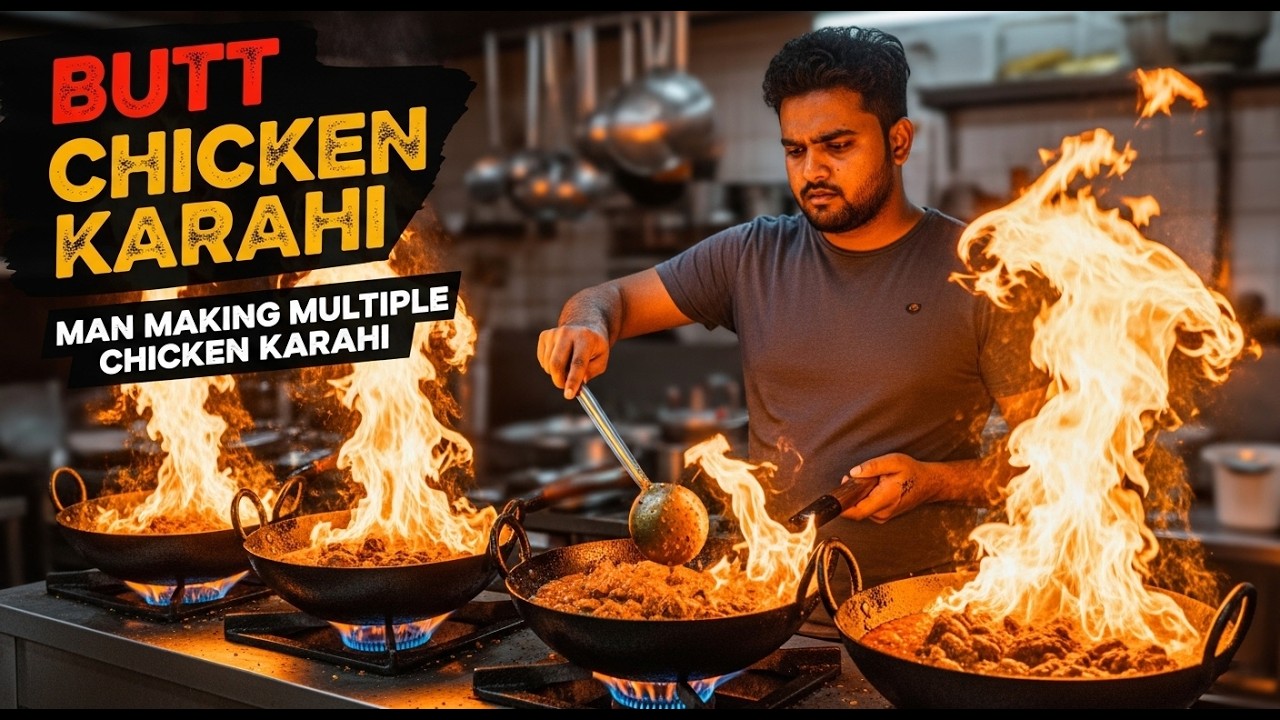 Butt Karahi | Butt chicken karahi | live cooking video