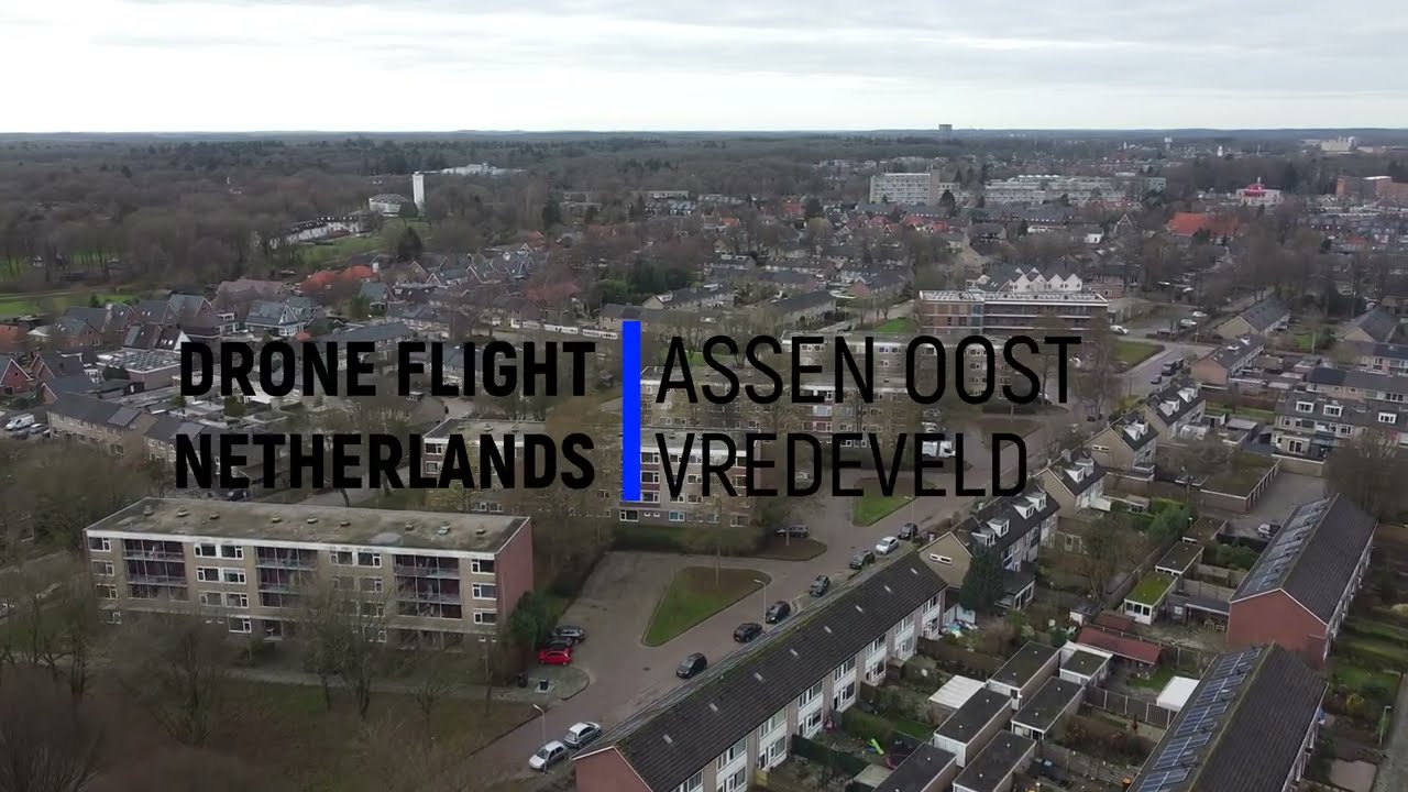 Assen Oost/Vredeveld vanuit de lucht