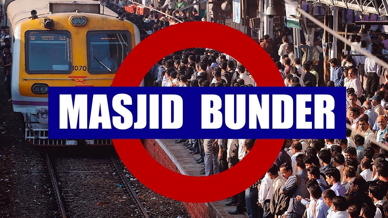 Masjid  Bunder railway station mumbai, Central railway, Harbour railway , 