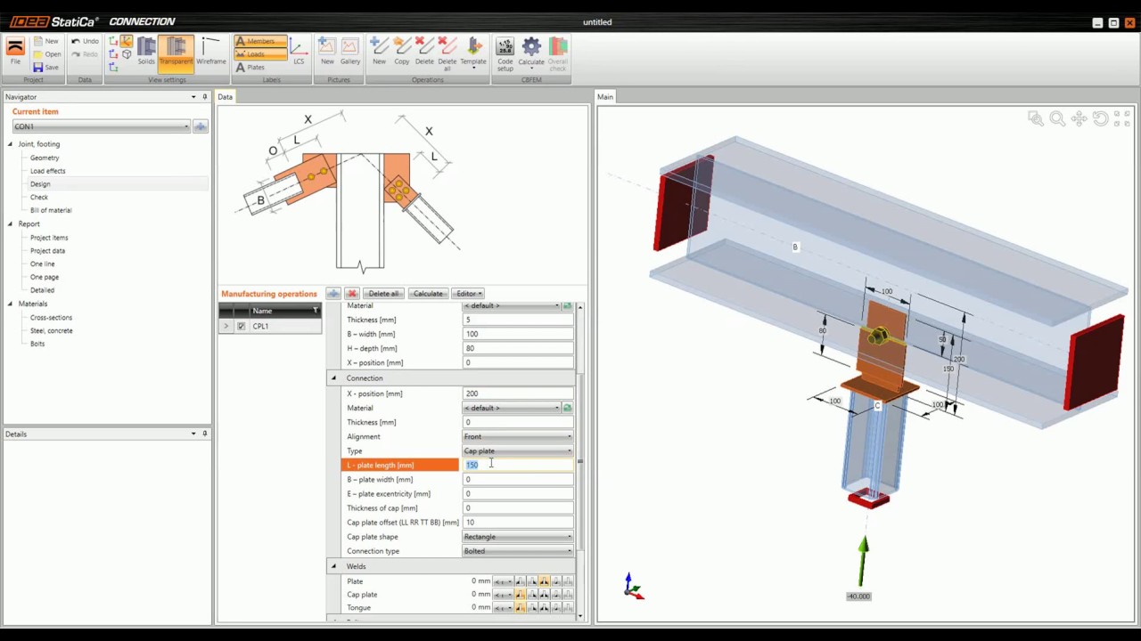 Buckling analysis in connection design with IDEA StatiCa