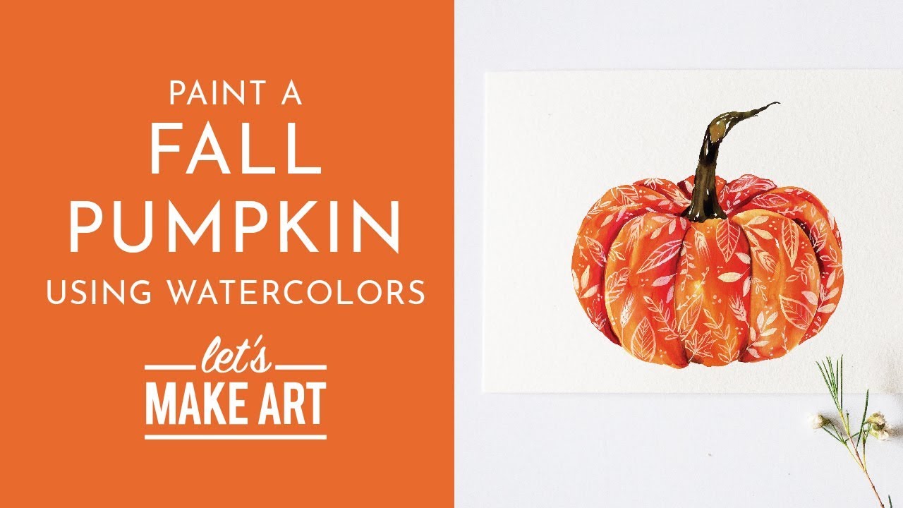 Fall Pumpkin - Watercolor Tutorial with Sarah Cray