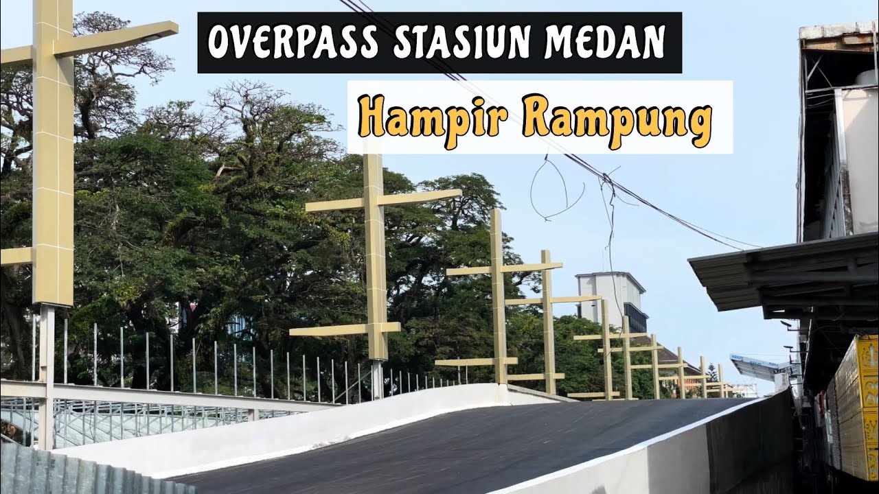 Kondisi Terkini Jalanan Lapangan Merdeka dan Overpass Stasiun Medan