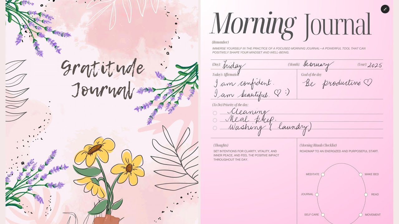 Digital journaling | Canva free version | Samsung Notes | TabS9FE | Daily Gratitude Journal