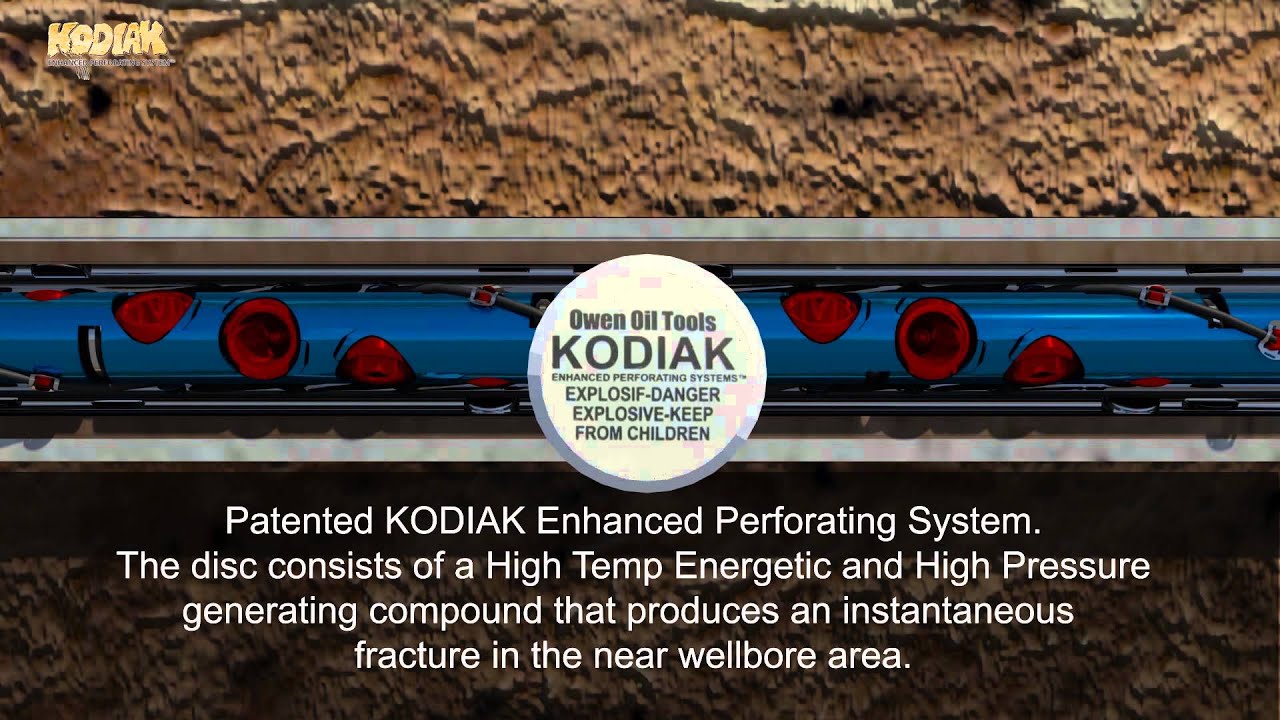 Owen Oil Tools KODIAK Enhanced Perforating System Downhole Animation | Well Control Animation
