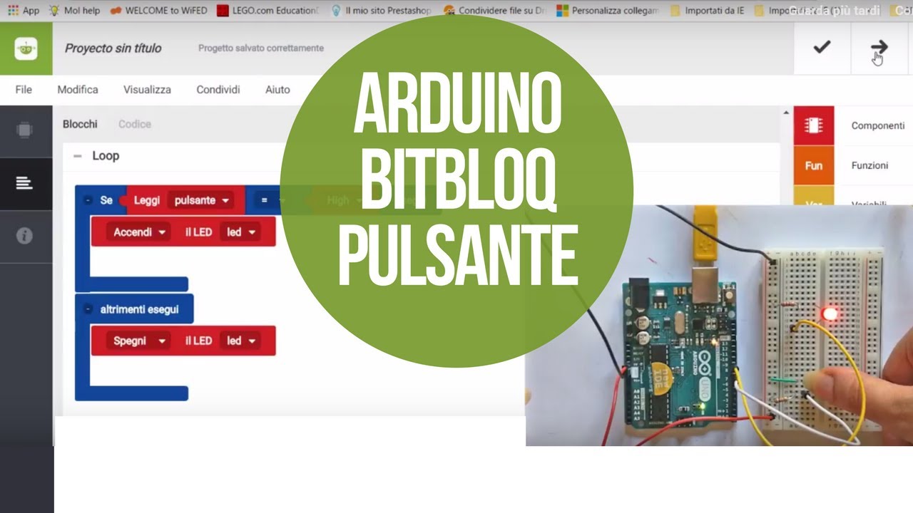 Bitbloq e Arduino: accendere un led con un pulsante #alternatIDE