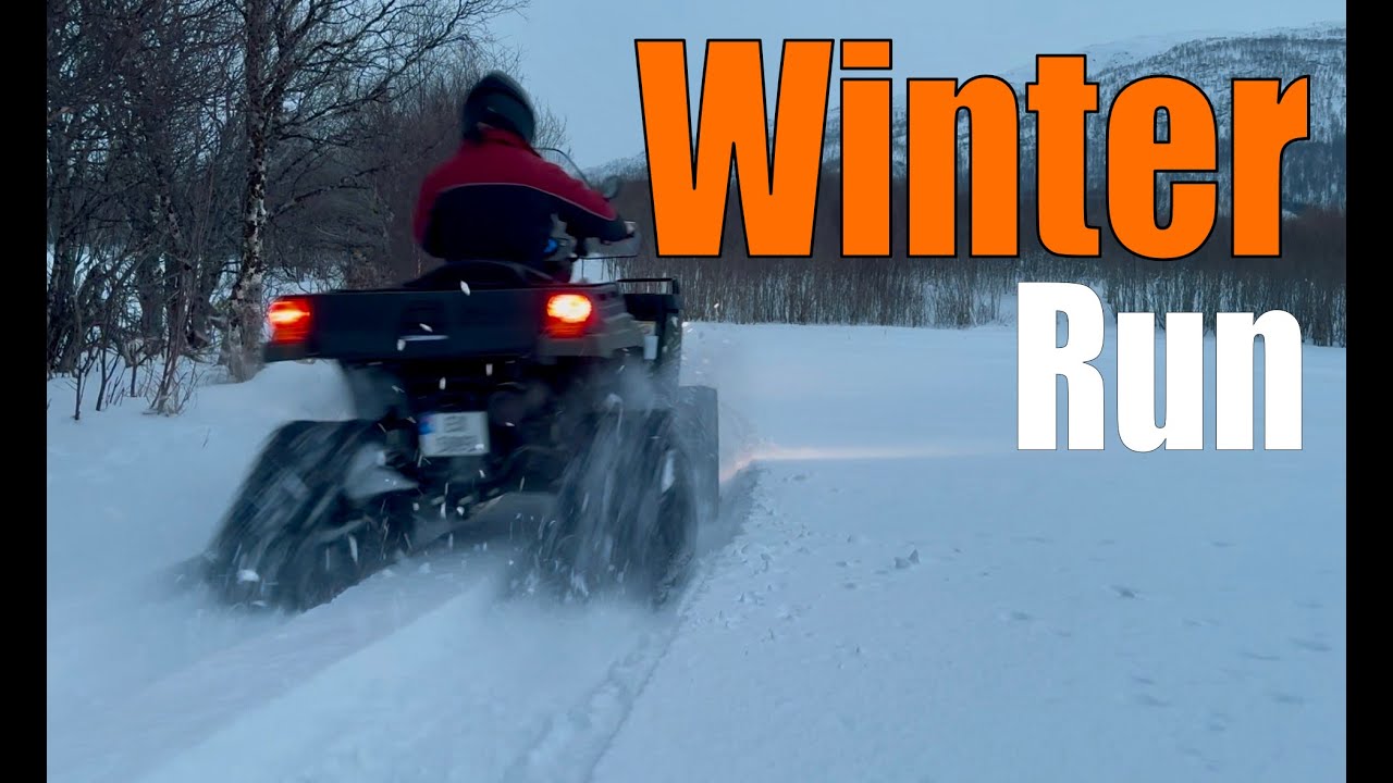 Winter Run in the woods / ATV on Tracks