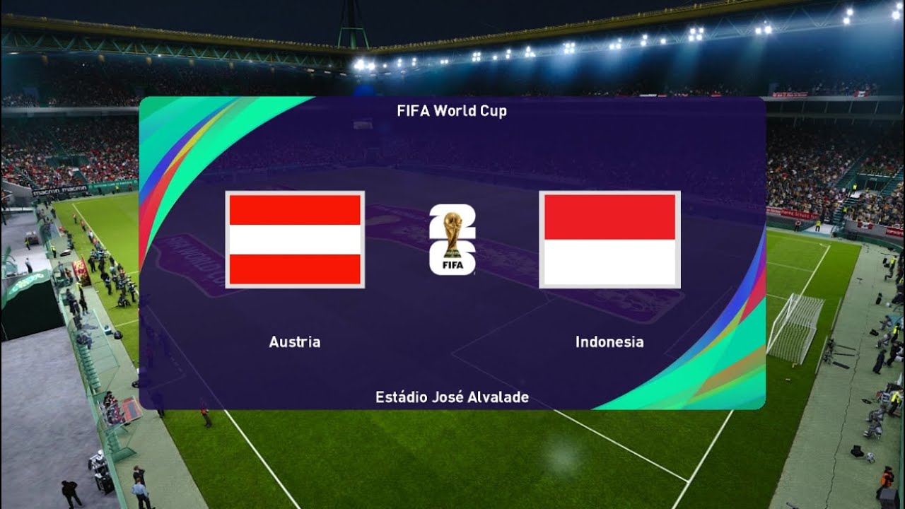 KEJUTKAN DUNIA ‼️ AUSTRIA vs INDONESIA | PIALA DUNIA 2026 | FULL MATCH GAMEPLAY | eFootball PES 2025