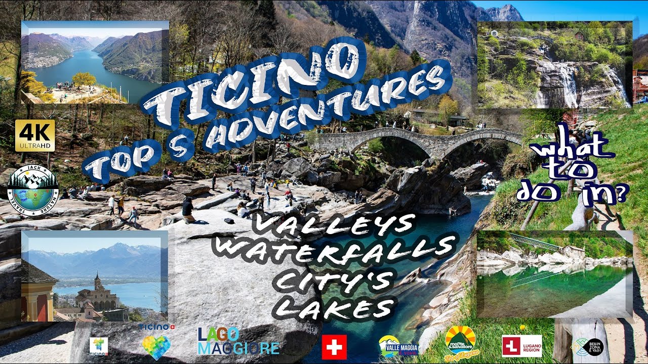 What to do in TICINO Switzerland: Best Natural wonders in Tessin [4K UHD]