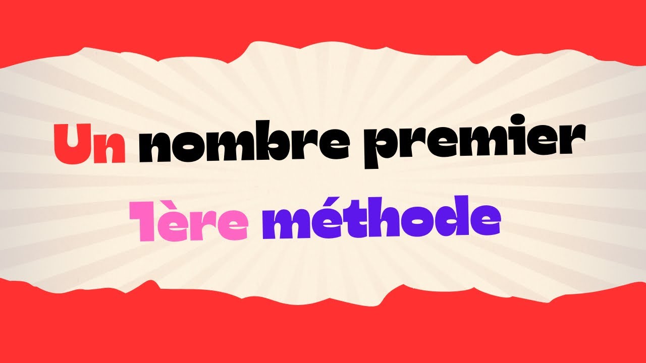#algorithme nombre premier 1ère méthode
