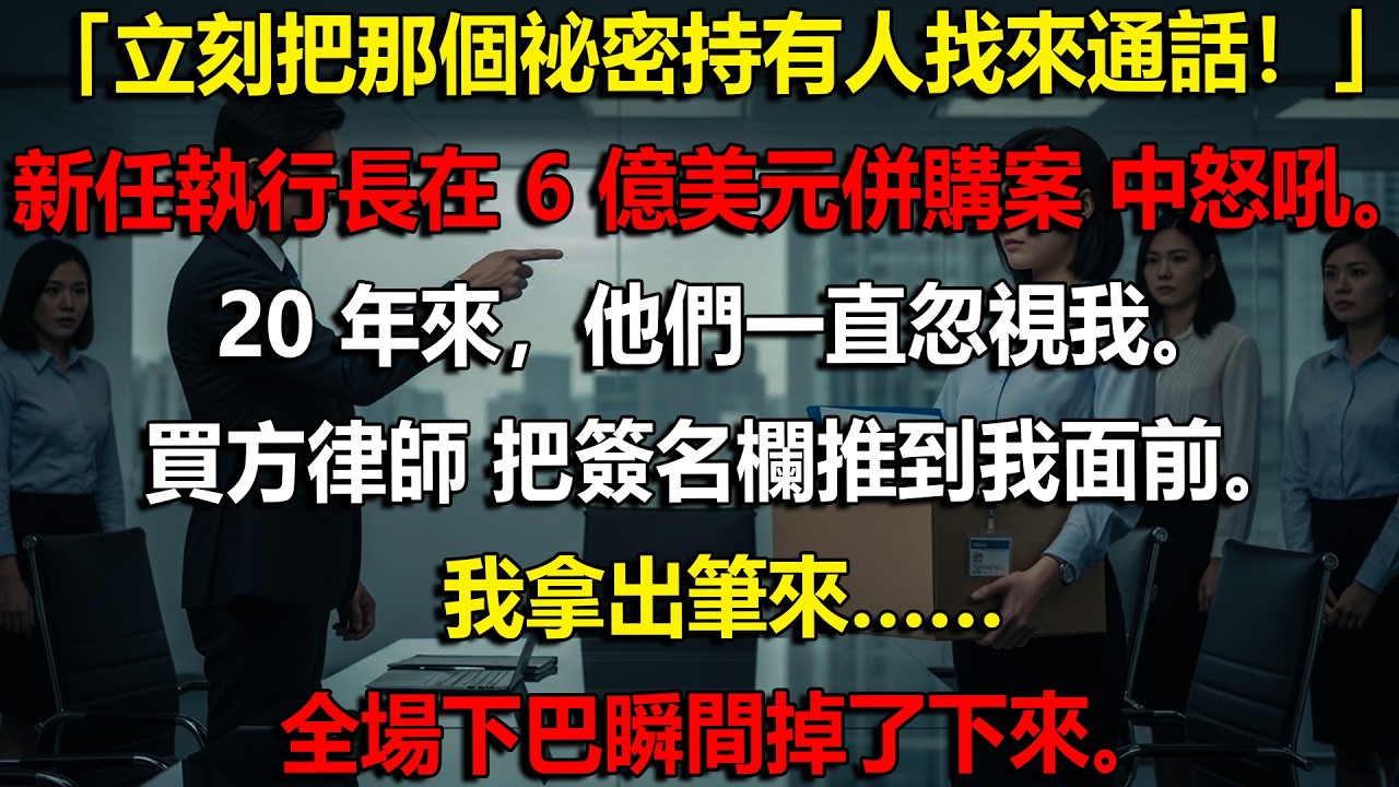 💼 默默無名的系統管理員，手握6億美元併購關鍵，一個決定讓CEO瞬間崩潰 🔥