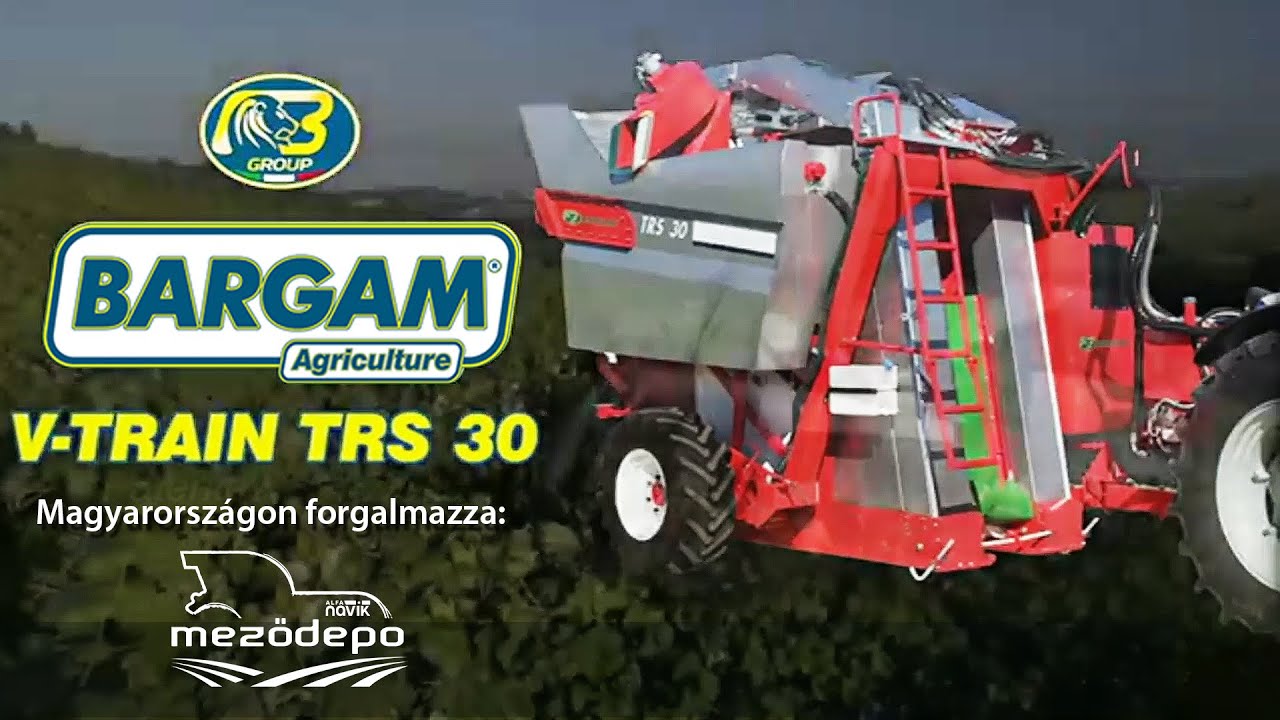 Bargam - V TRAIN TRS30 - Trailed Grape Harvester - Corporate Video