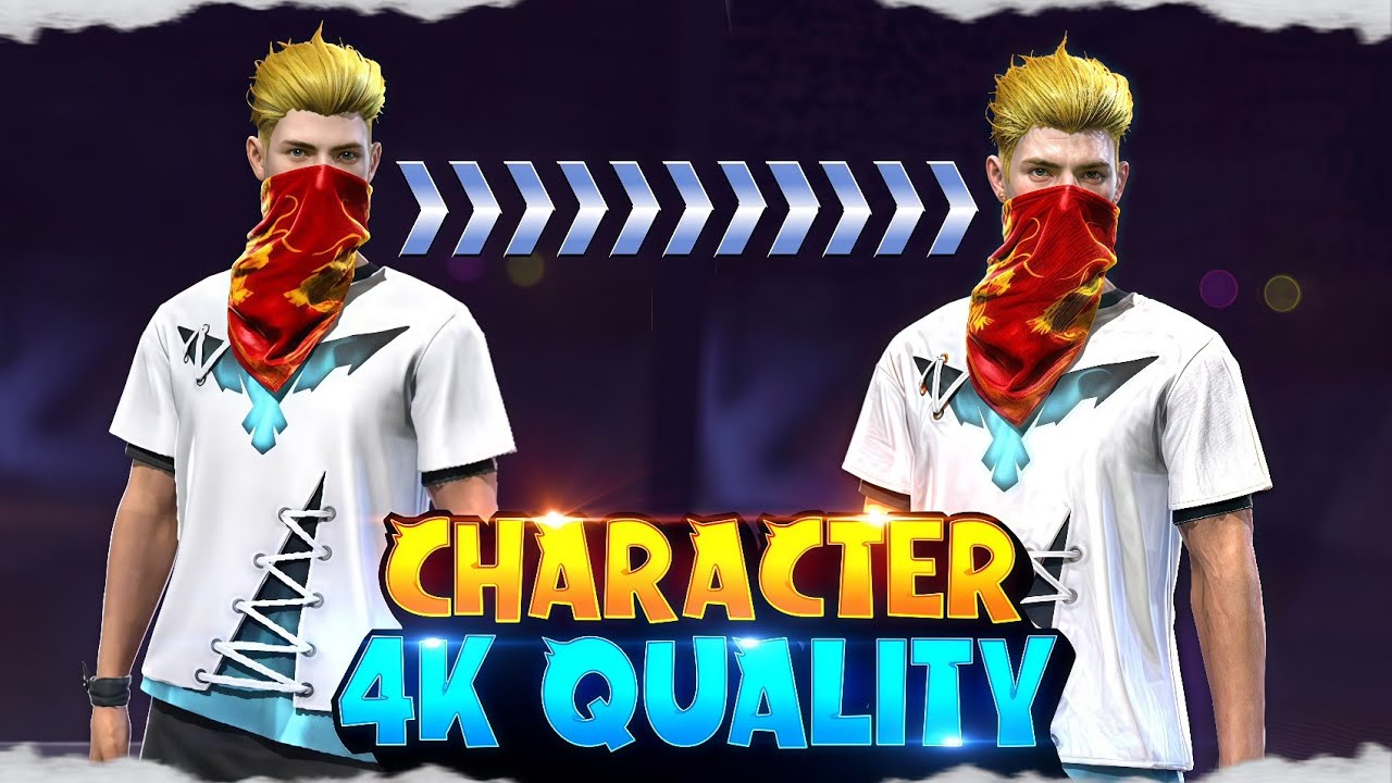 Free Fire Character 4K Quality 😱 | এক ক্লিকে  ক্যারেক্টার 4K কোয়ালিটি করুন