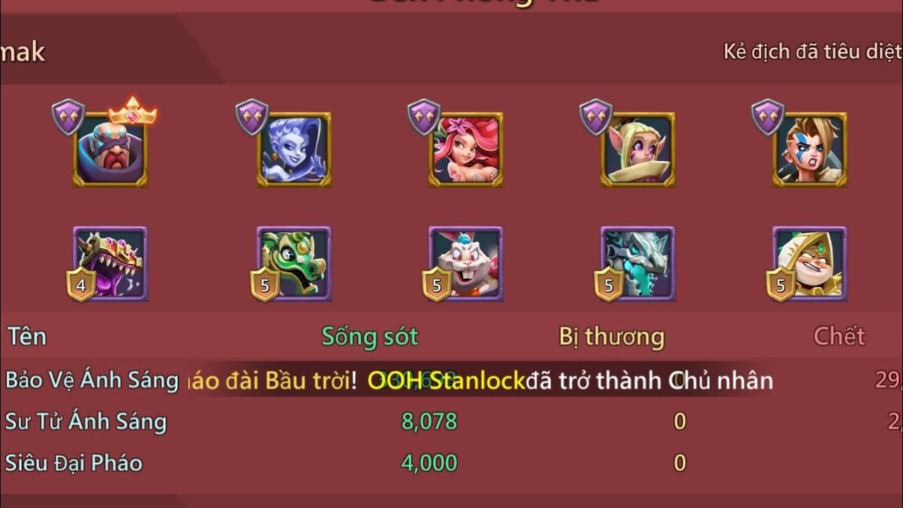 4 champ 12+ và 3 tướng 11k U$D