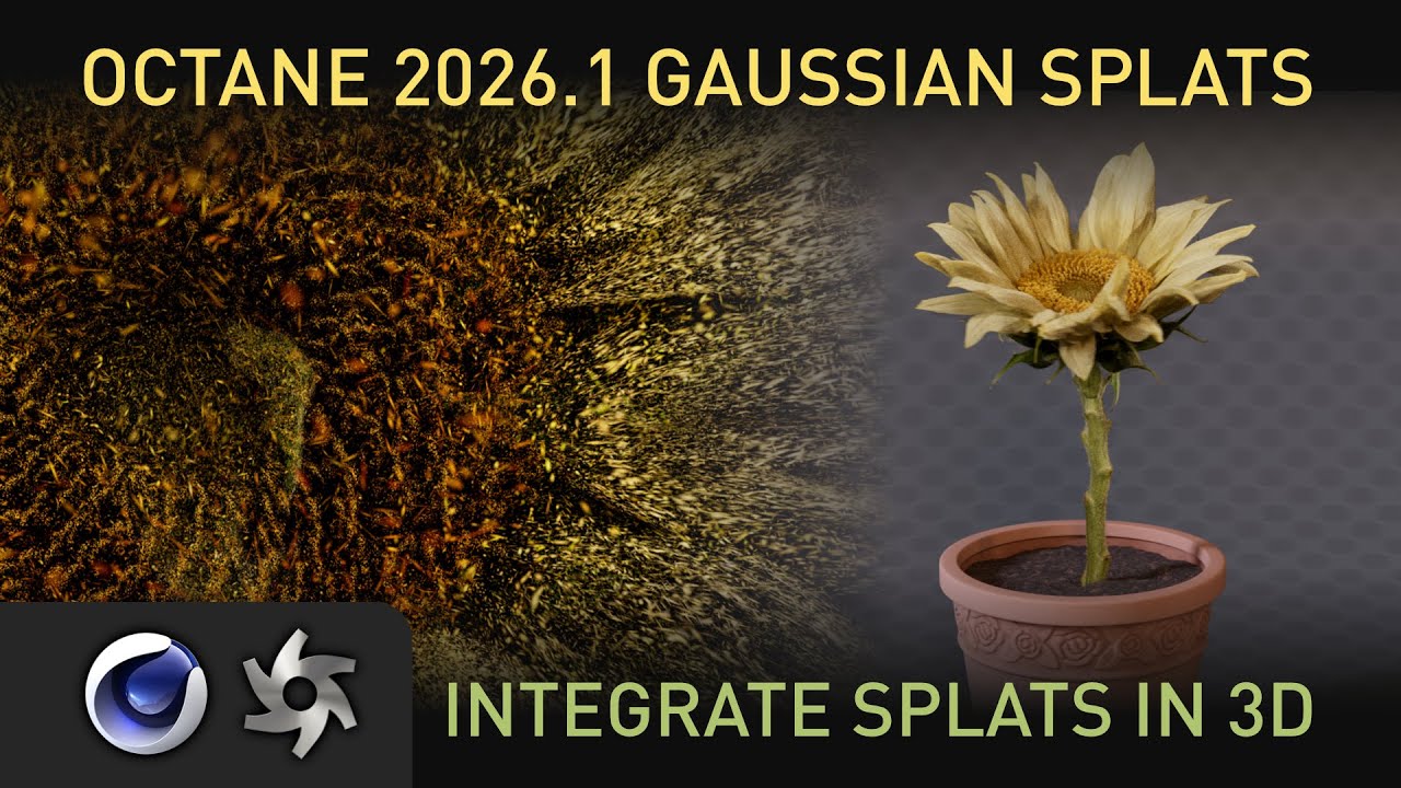 Silverwing: Новое в Octane 2026.1 Alpha: Gaussian Splats
