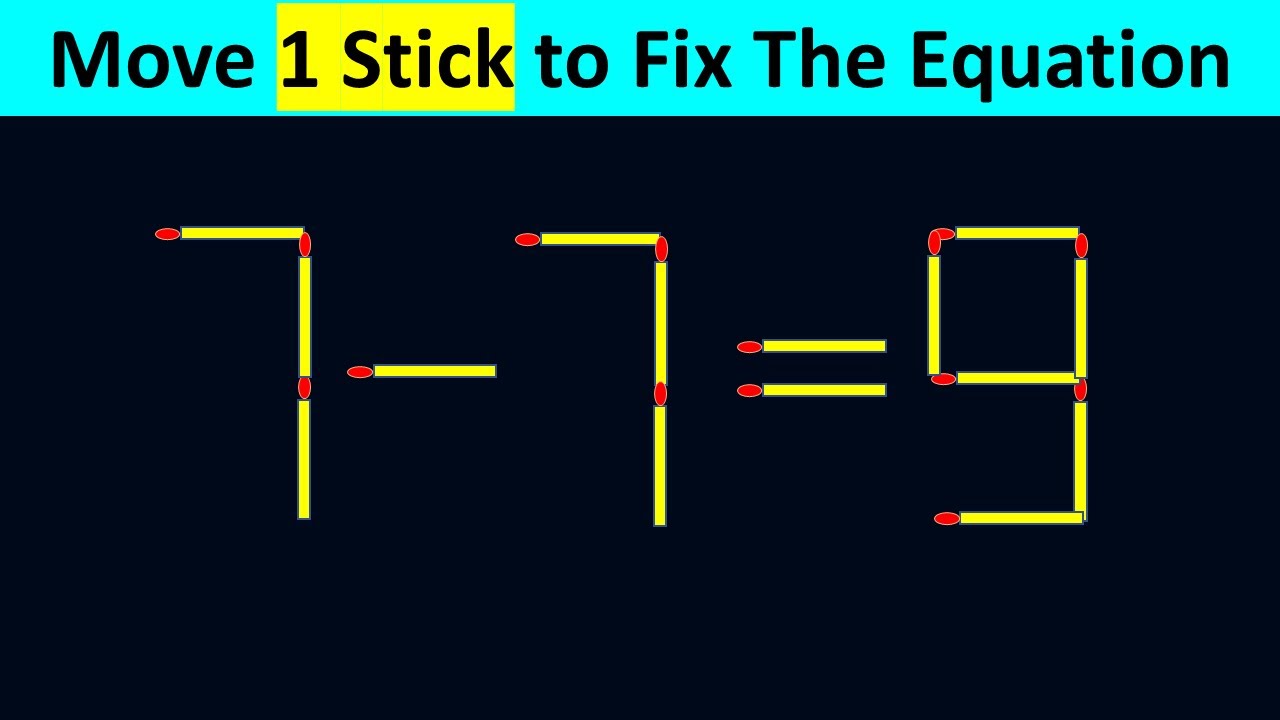Improve IQ - Fix The Equation #matchstickpuzzle #simplylogical