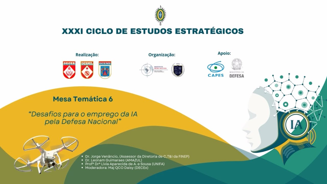 Mesa Temática 6 do XXXI CEE - Dr. Jorge Venâncio, Dr. Leonam Guimarães e Prof.ª Lívia Sousa