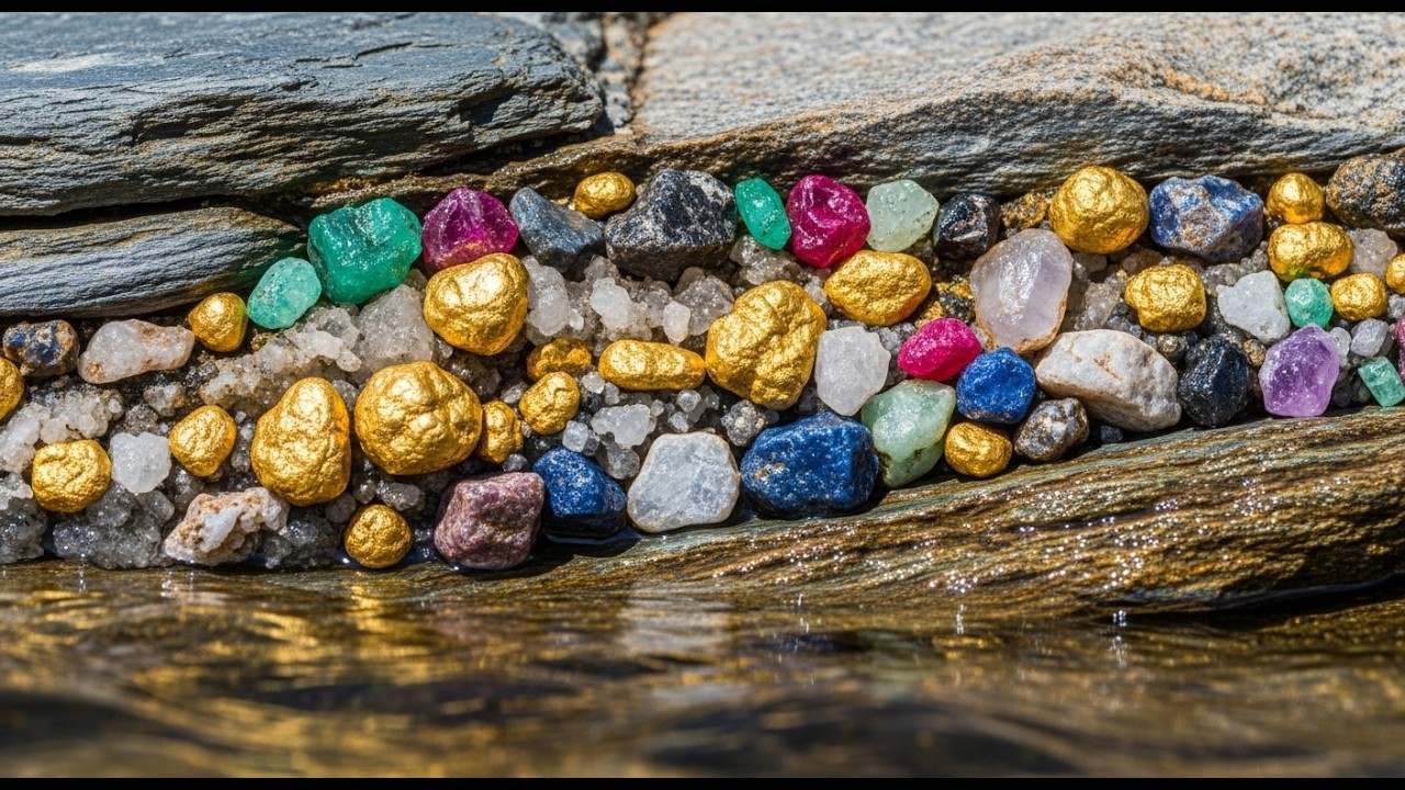 Golden Smooth Stones and Hidden Crystals: A Collector's Paradise Discovery