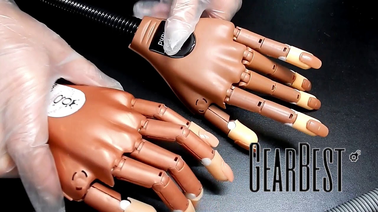 FAKE nail Trainer Hand REVIEW & Comaprison to the REAL Nail Trainer hand --- GEAREST REVIEWS