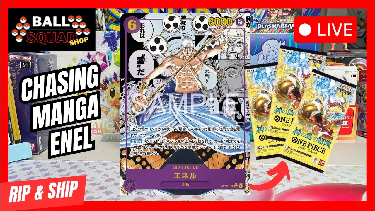🔴 LIVE POKEMON ONE PIECE CARDS