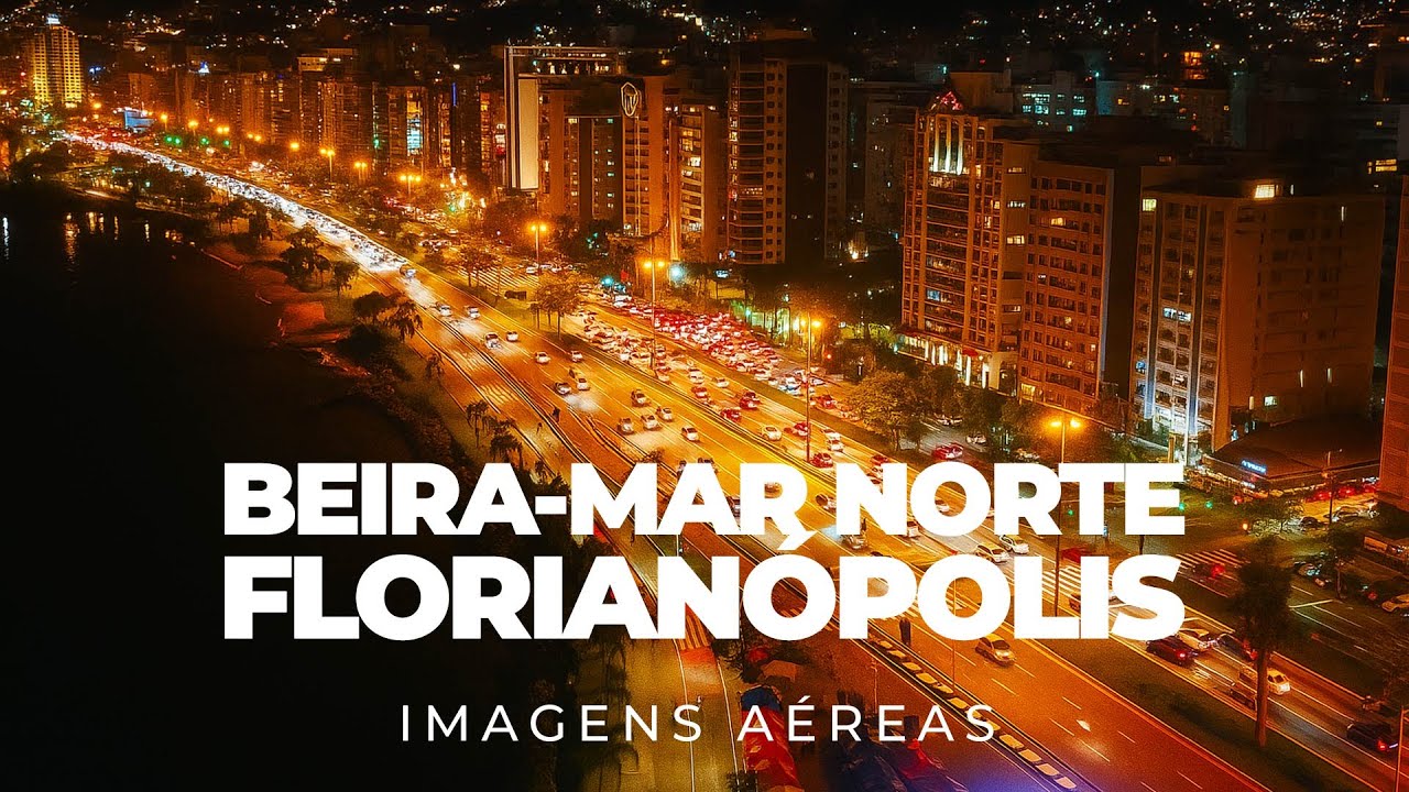 Beira-Mar Norte Florianópolis 4K 🌅🌃 | Imagens Aéreas + Timelapse - Agosto de 2025