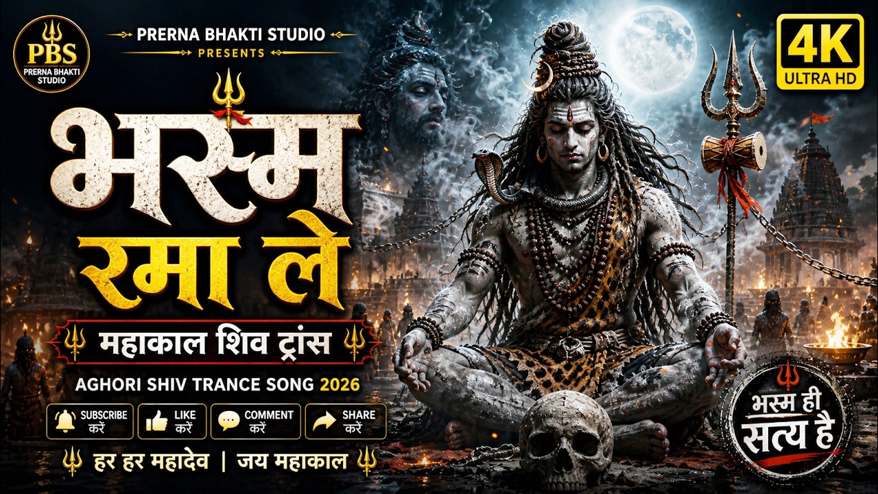 भस्म रमा ले – महाकाल शिव ट्रांस | Aghori Shiv Trance Song 2026