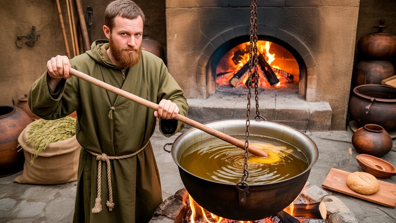 What Happens When You Boil LINSEED OIL Like Medieval Monks Did (800 Year Secret)