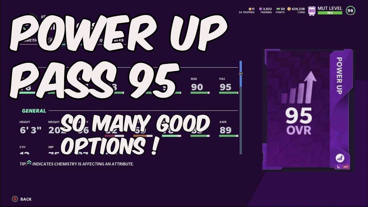 POWER UP PASS CHOICES #8/OVR 95 PASS